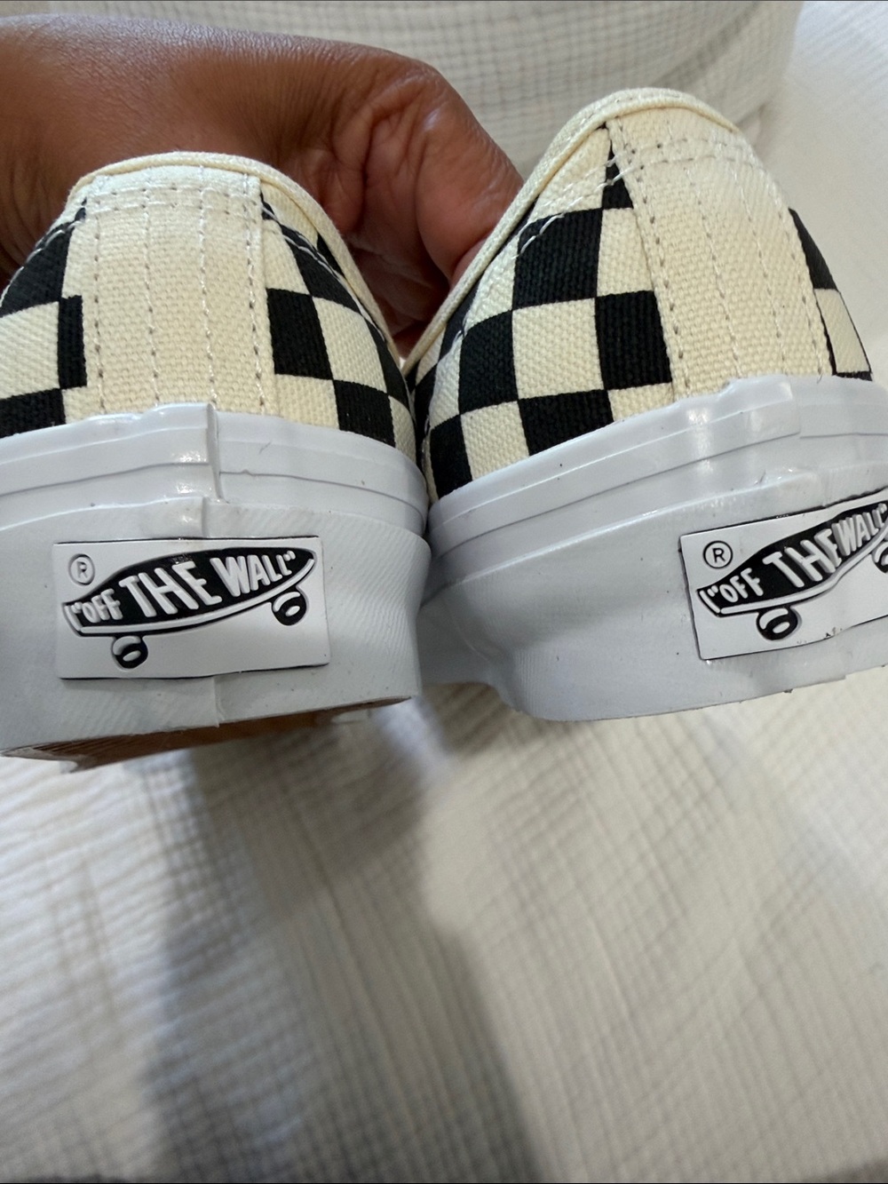 Vans Black & White Checkerboard Authentic Sneakers 8 Womens 6.5 men - Picture 8 of 8